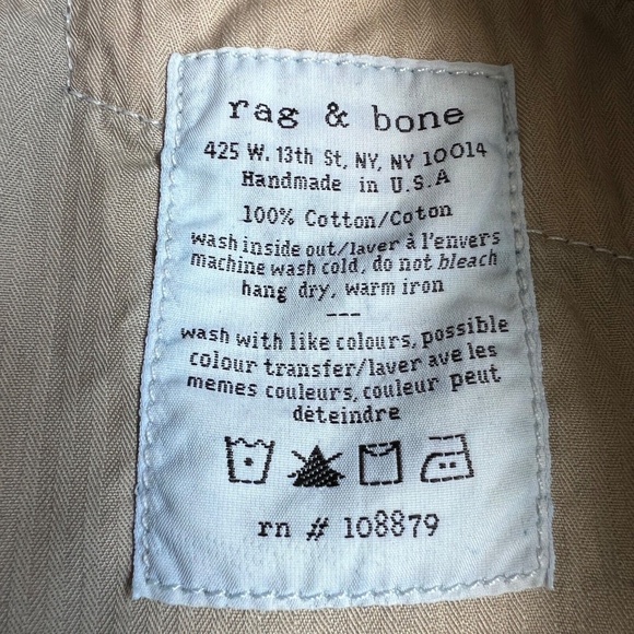 Rag & Bone Jeans Men's 31 Blue Denim RB 15X Slim Straight Button Fly Dark Wash - Picture 7 of 8